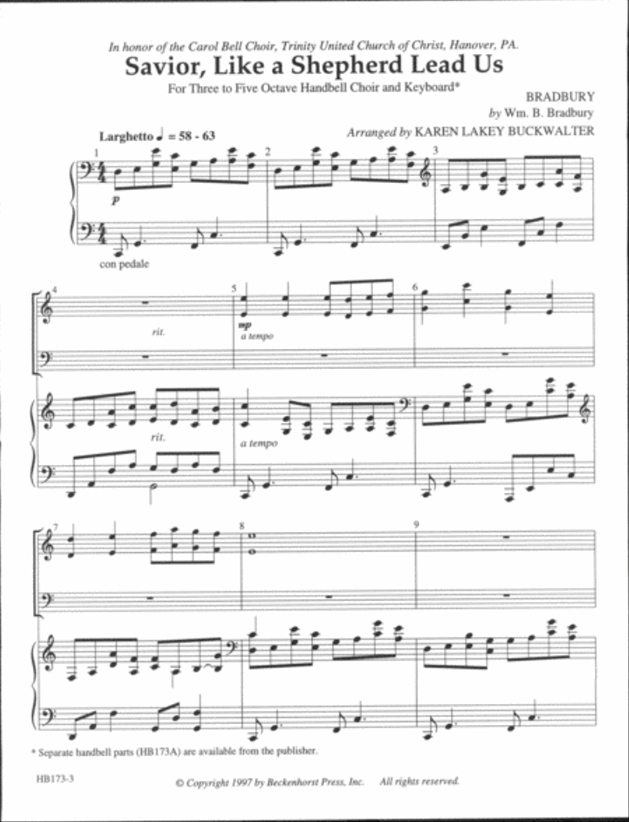 Savior, Like a Shepherd Lead Us 5-Octaves scores gallery preview page 2