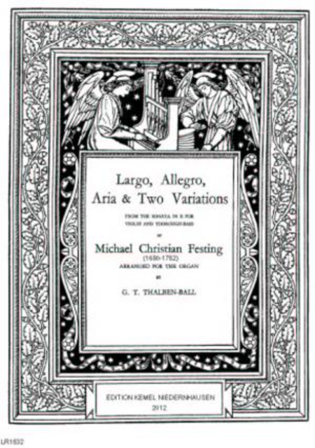 Largo, allegro, aria & two variations : for the organ