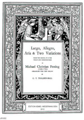 Book cover for Largo, allegro, aria & two variations