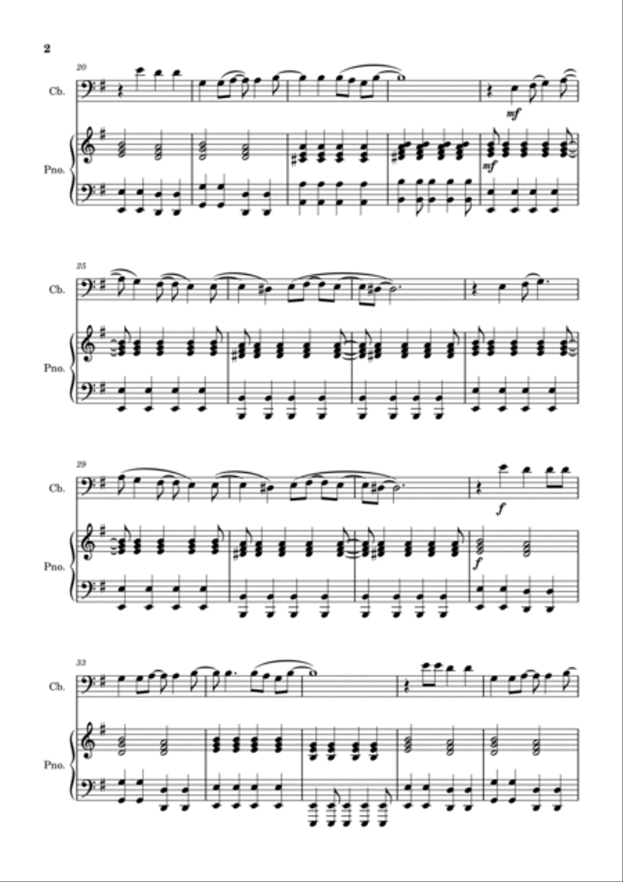 Paint It, Black Double Bass scores gallery preview page 2