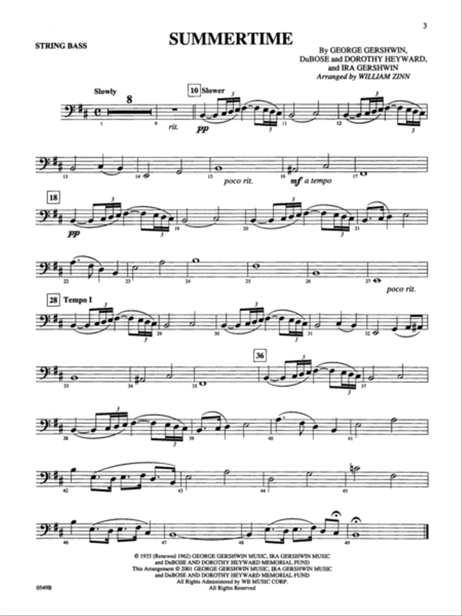 Porgy and Bess for Strings String Orchestra scores gallery preview page 3