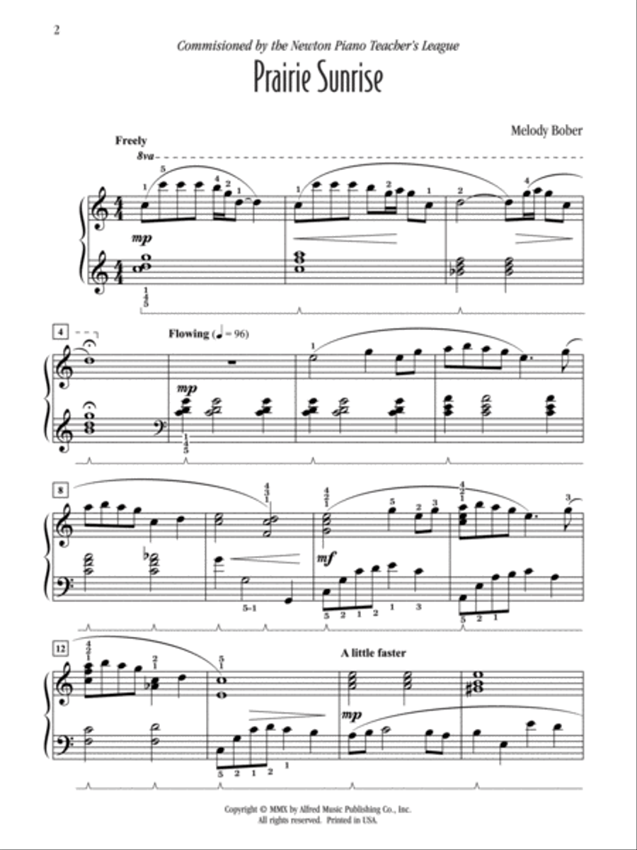 Prairie Sunrise Prairie Sunrise Piano Solo scores gallery preview page 2