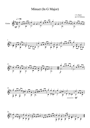Minuet (In G Major) - Johann Sebastian Bach (Guitar)