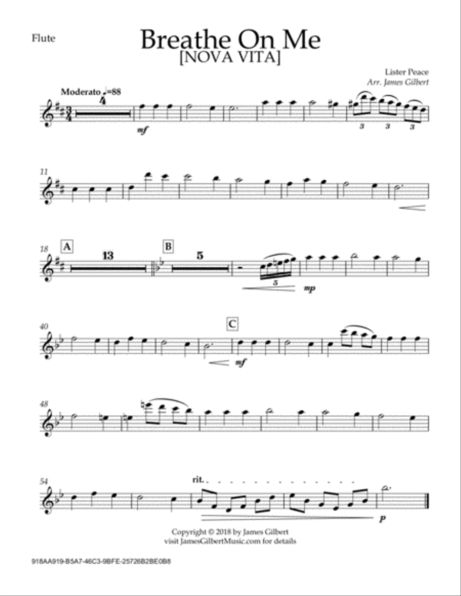 Breathe On Me Full Orchestra scores gallery preview page 2