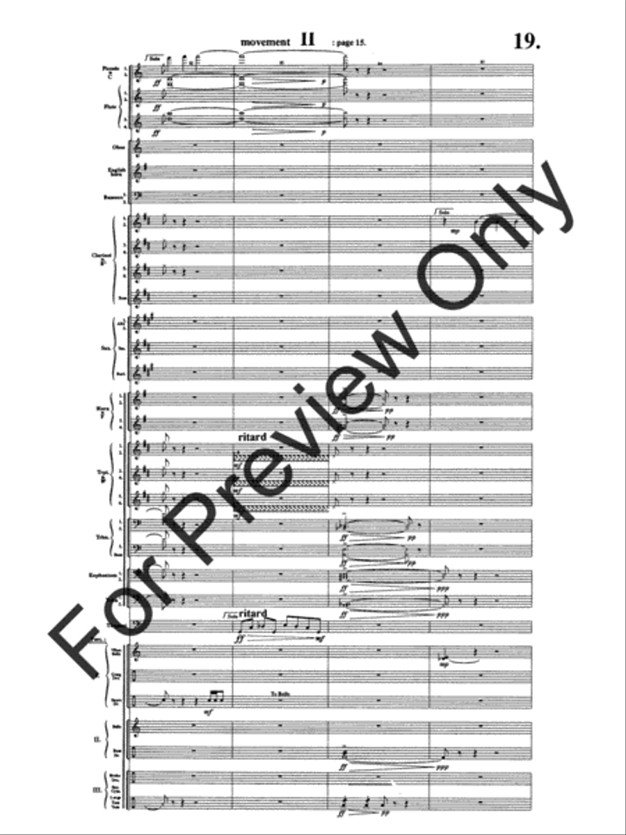 Symphony #1 In Memoriam Dresden 1945 Concert Band scores gallery preview page 23