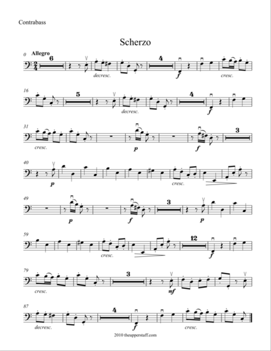 Scherzo Scherzo String Orchestra scores gallery preview page 1
