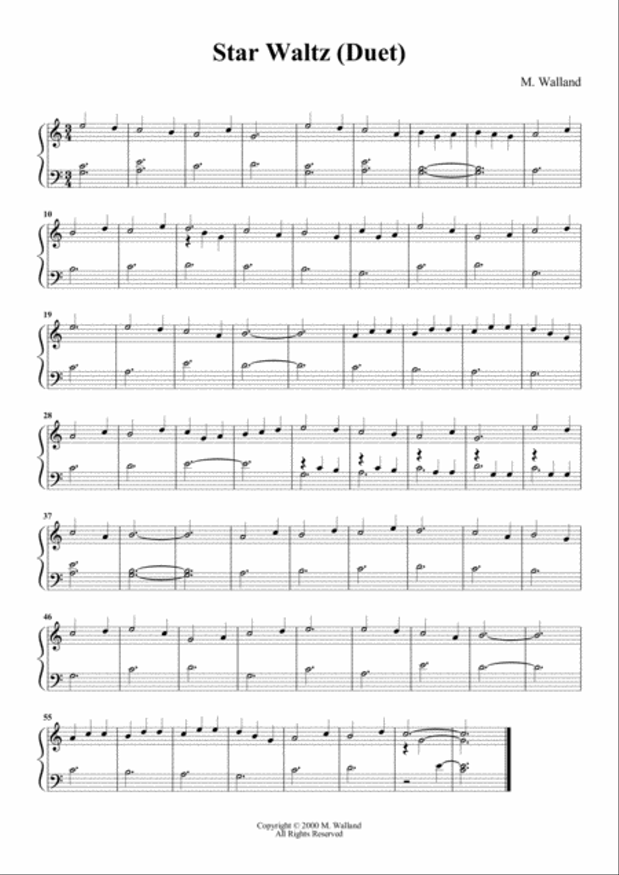 Star Waltz Handbell Choir scores gallery preview page 1