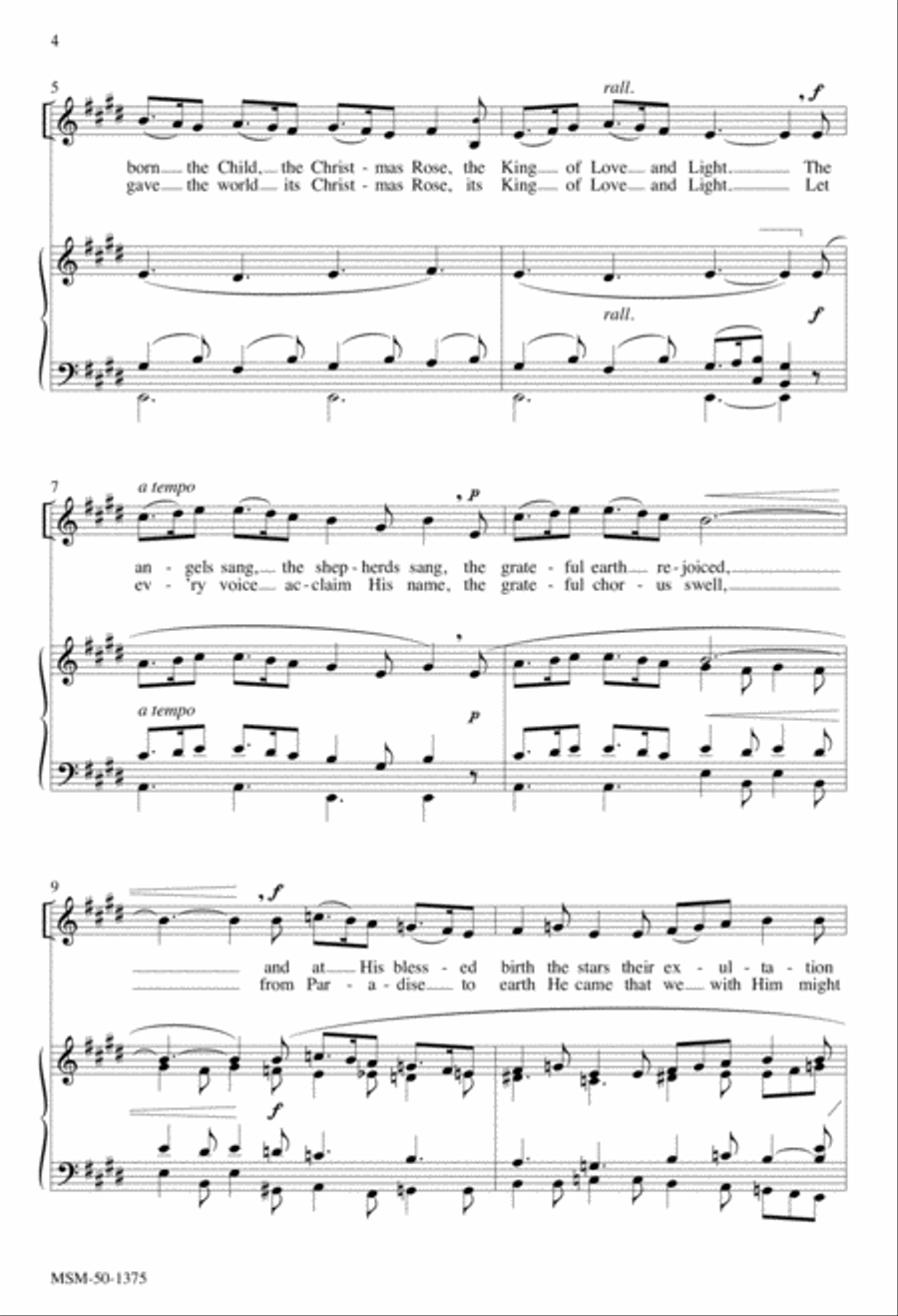 Gesù Bambino (The Infant Jesus) Unison Choir scores gallery preview page 3