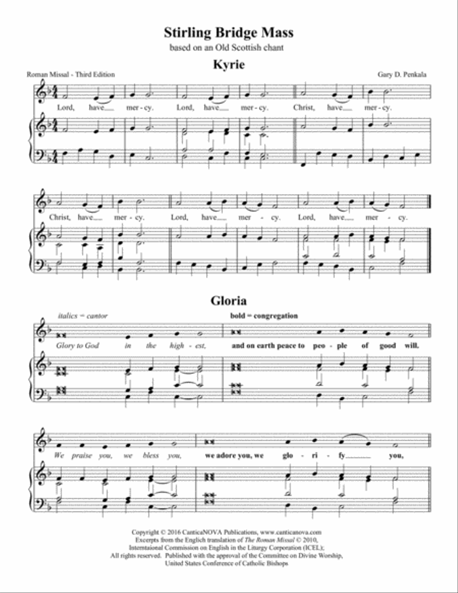 Stirling Bridge Mass Choir scores gallery preview page 2