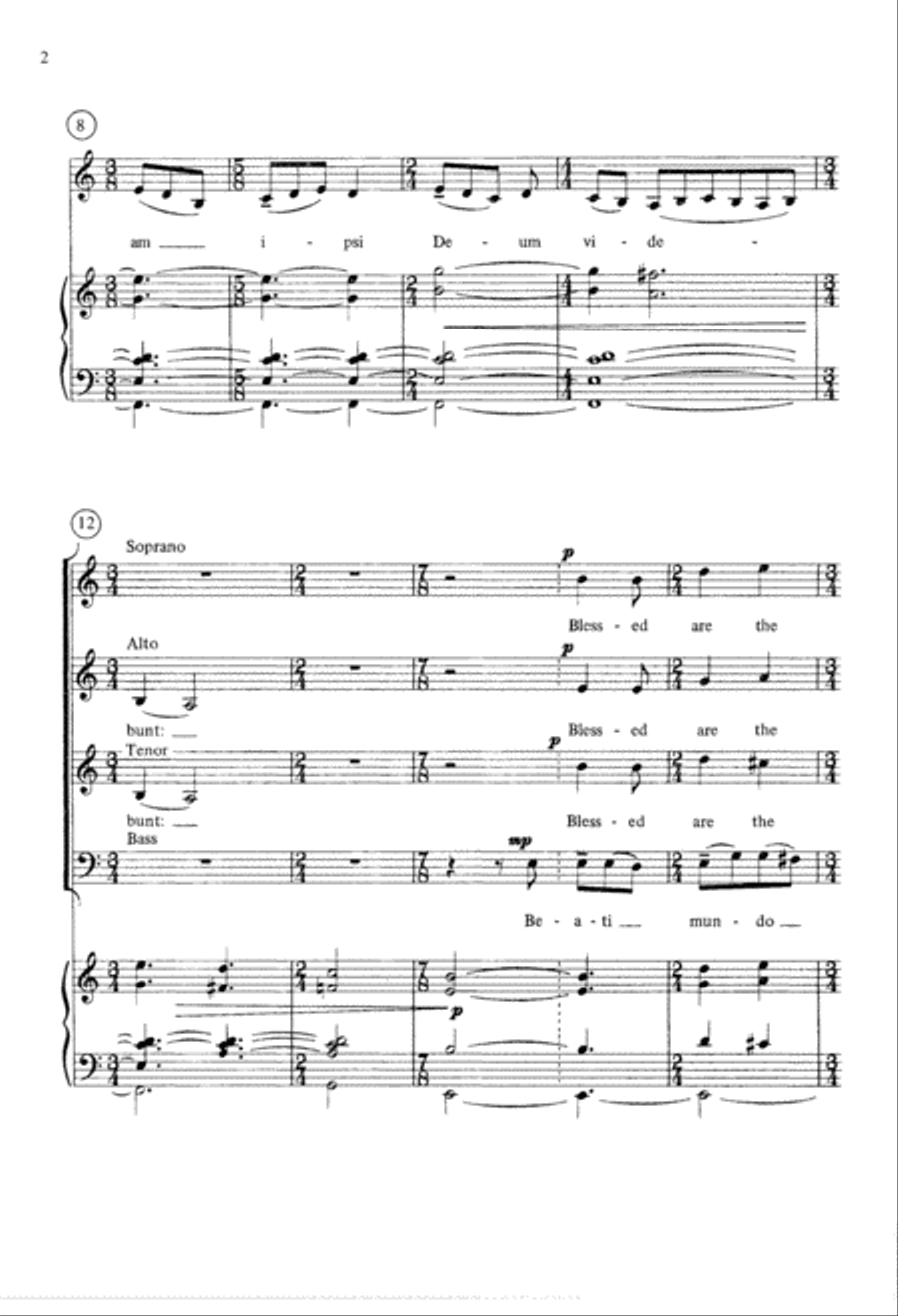 For the Feast of All Saints 4-Part scores gallery preview page 3