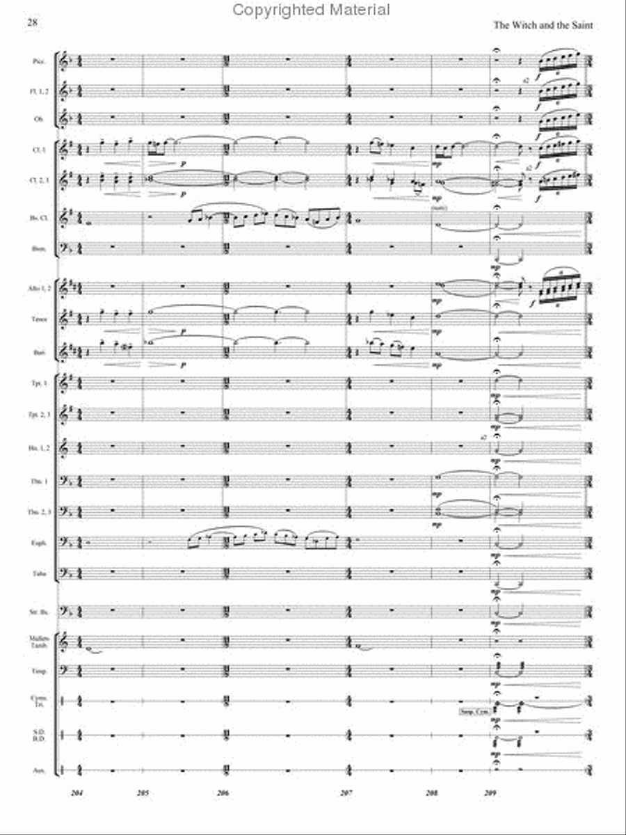 The Witch and The Saint The Witch and The Saint Concert Band scores gallery preview page 27
