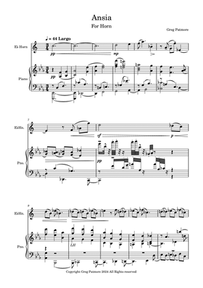 "Ansia" for Horn & Piano