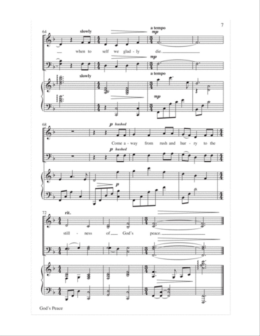 God's Peace 4-Part scores gallery preview page 8