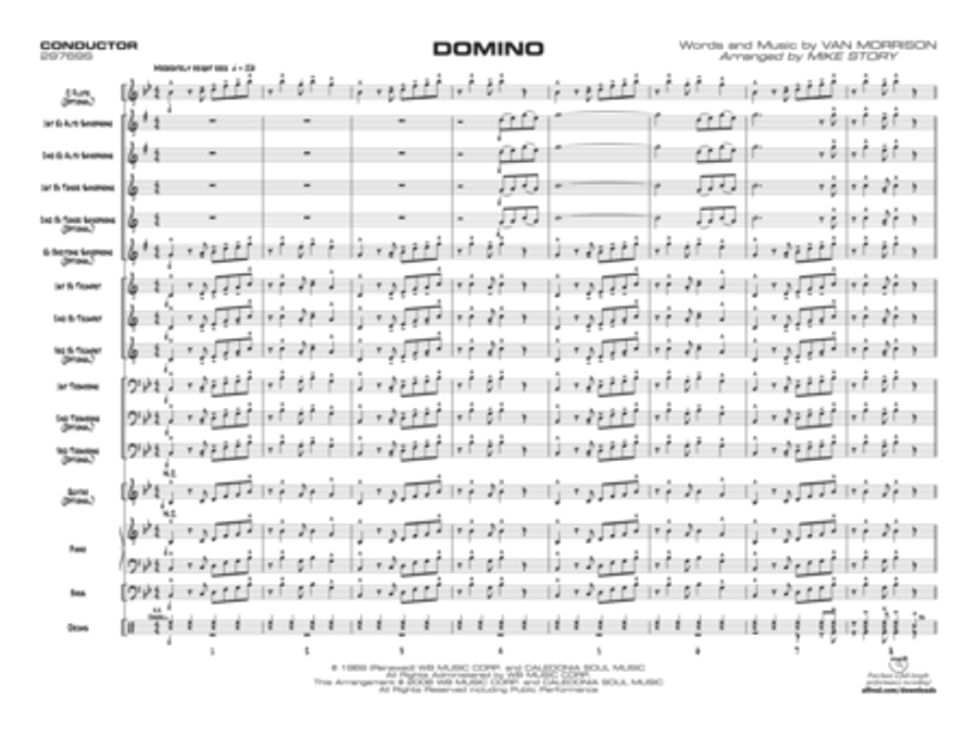 Domino (Score only) Jazz Ensemble scores gallery preview page 2