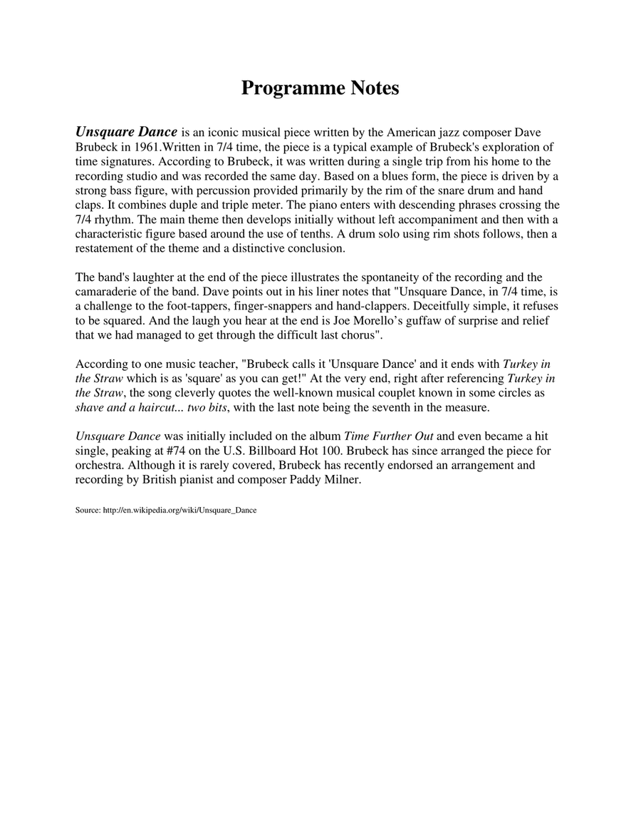 Unsquare Dance Saxophone Quartet scores gallery preview page 2