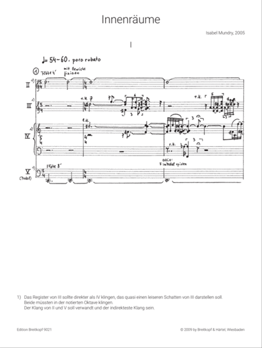 Innenräume Organ scores gallery preview page 2