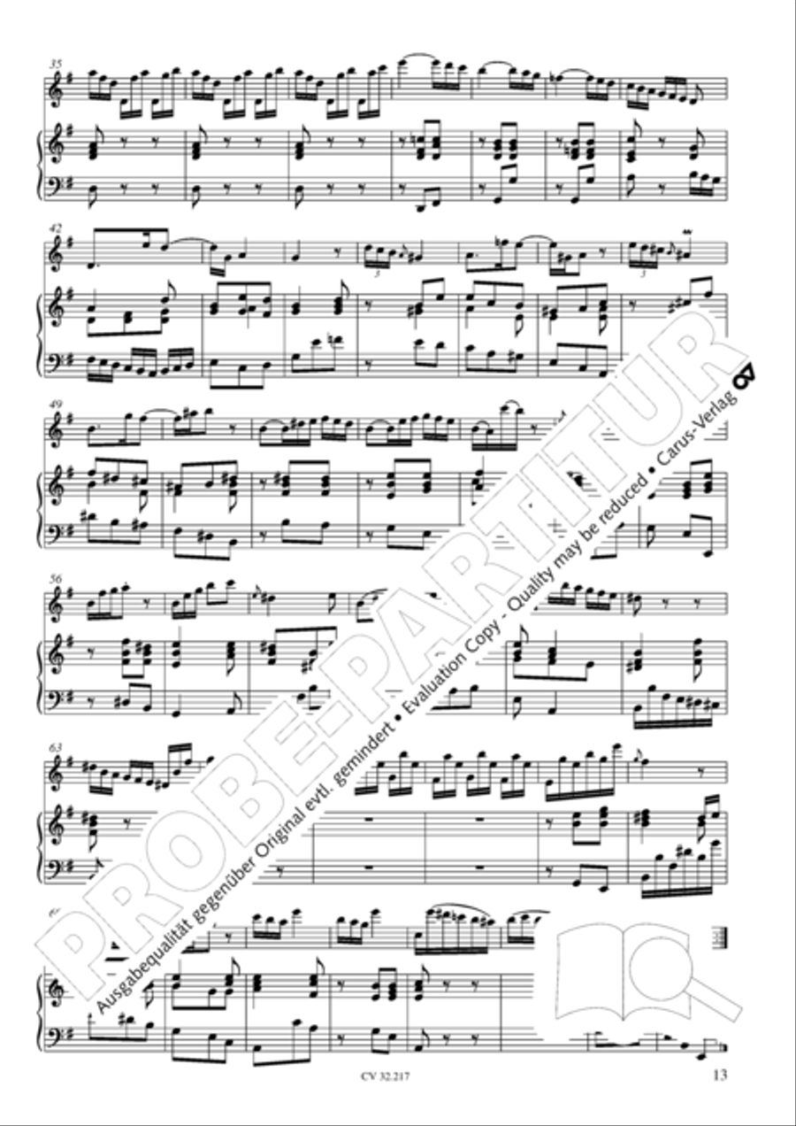 Flute Sonatas in E Minor and F Major (Flotensonaten in e-moll und F-Dur) Flute scores gallery preview page 14