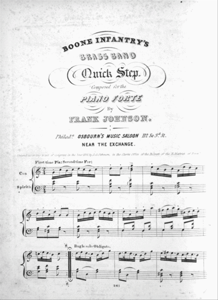 Boone Infantry' Brass Band Quick Step Brass Band scores gallery preview page 2