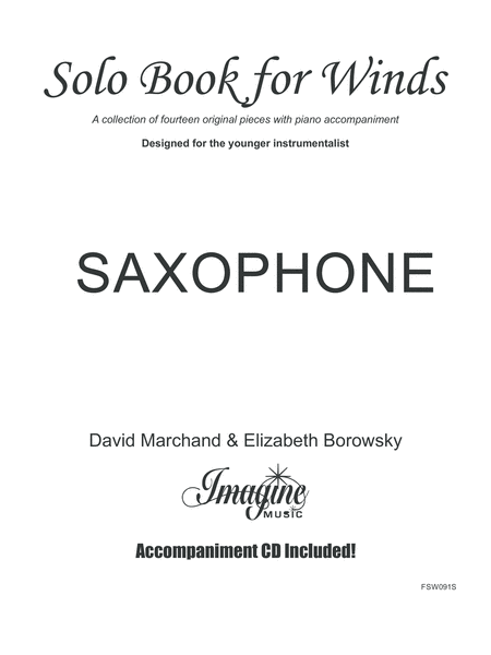 Solo Book for Winds - Saxophone image number null