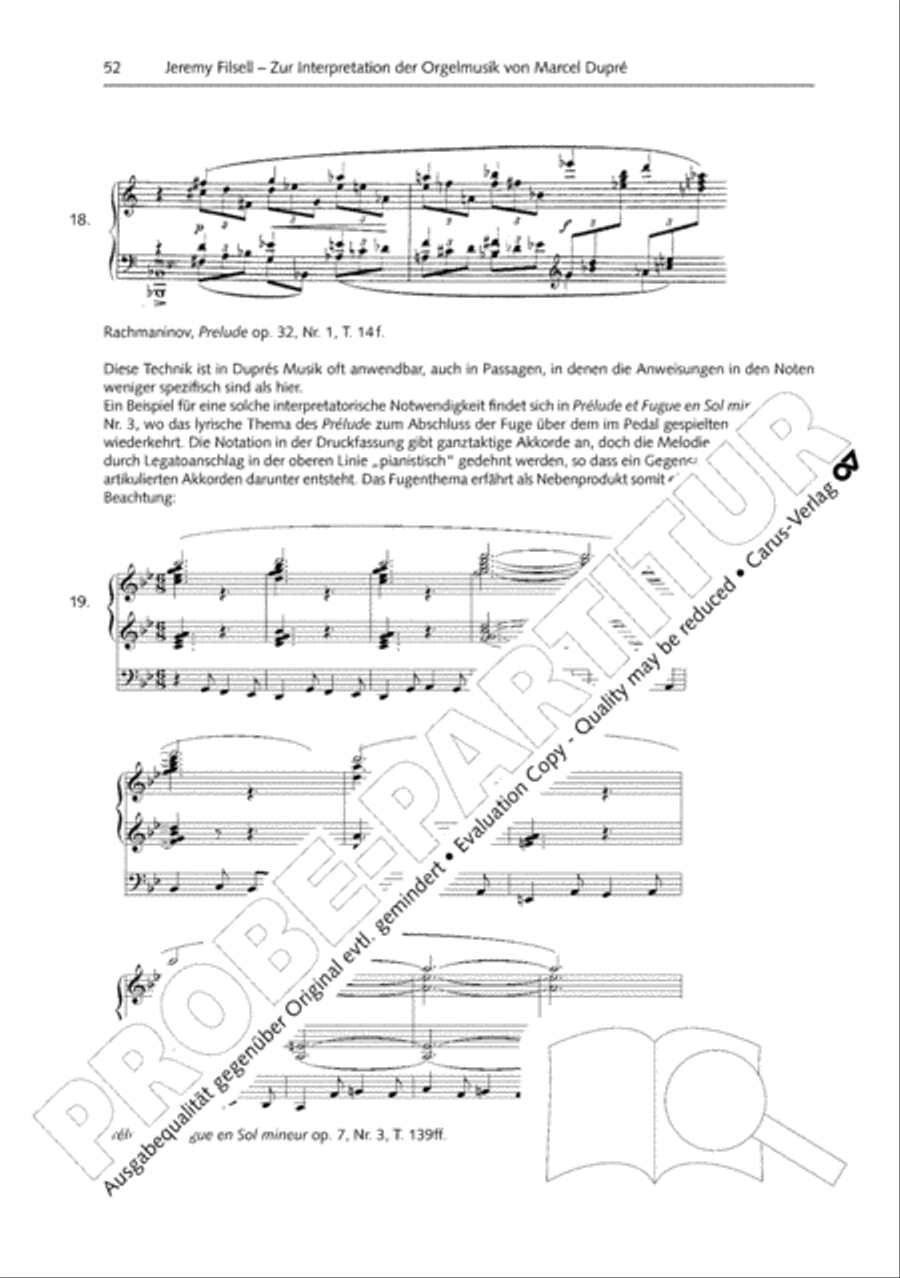 Orgelschule zur historischen Auffuhrungspraxis Organ Solo scores gallery preview page 53