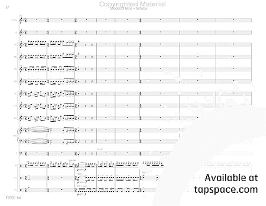 Shades of Glass Percussion Ensemble scores gallery preview page 21