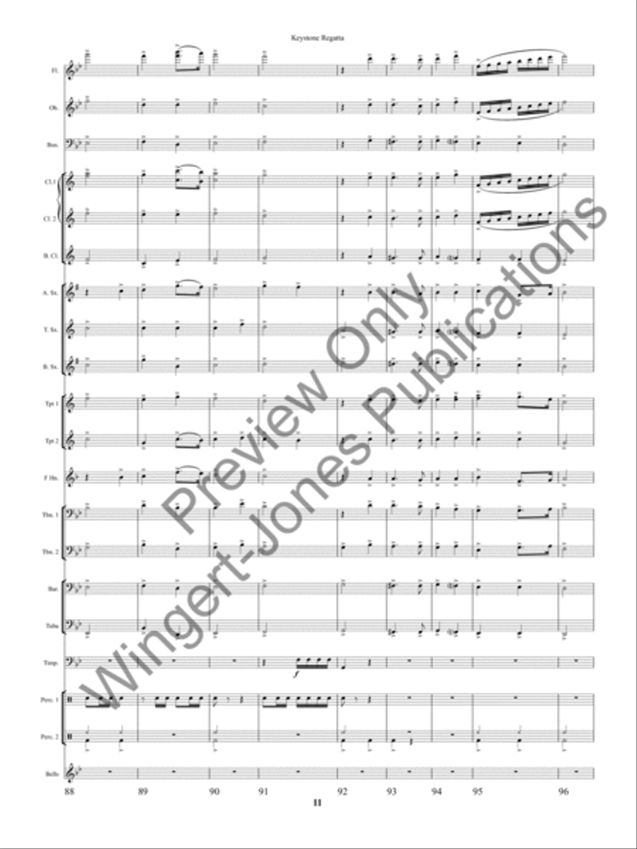 Keystone Regatta Concert Band scores gallery preview page 14