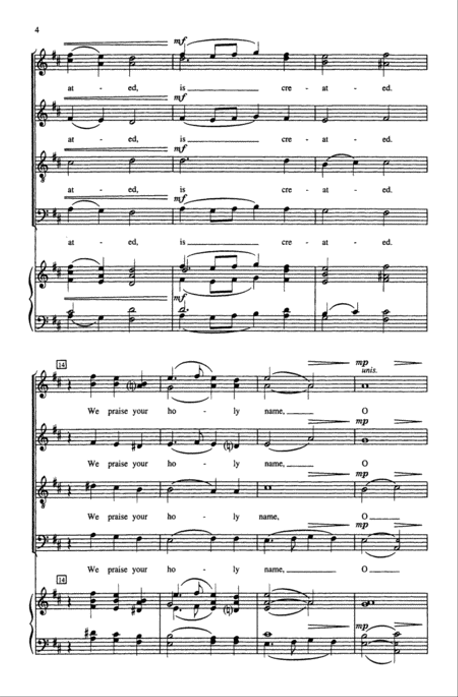 Salvation Is Created A Cappella scores gallery preview page 3