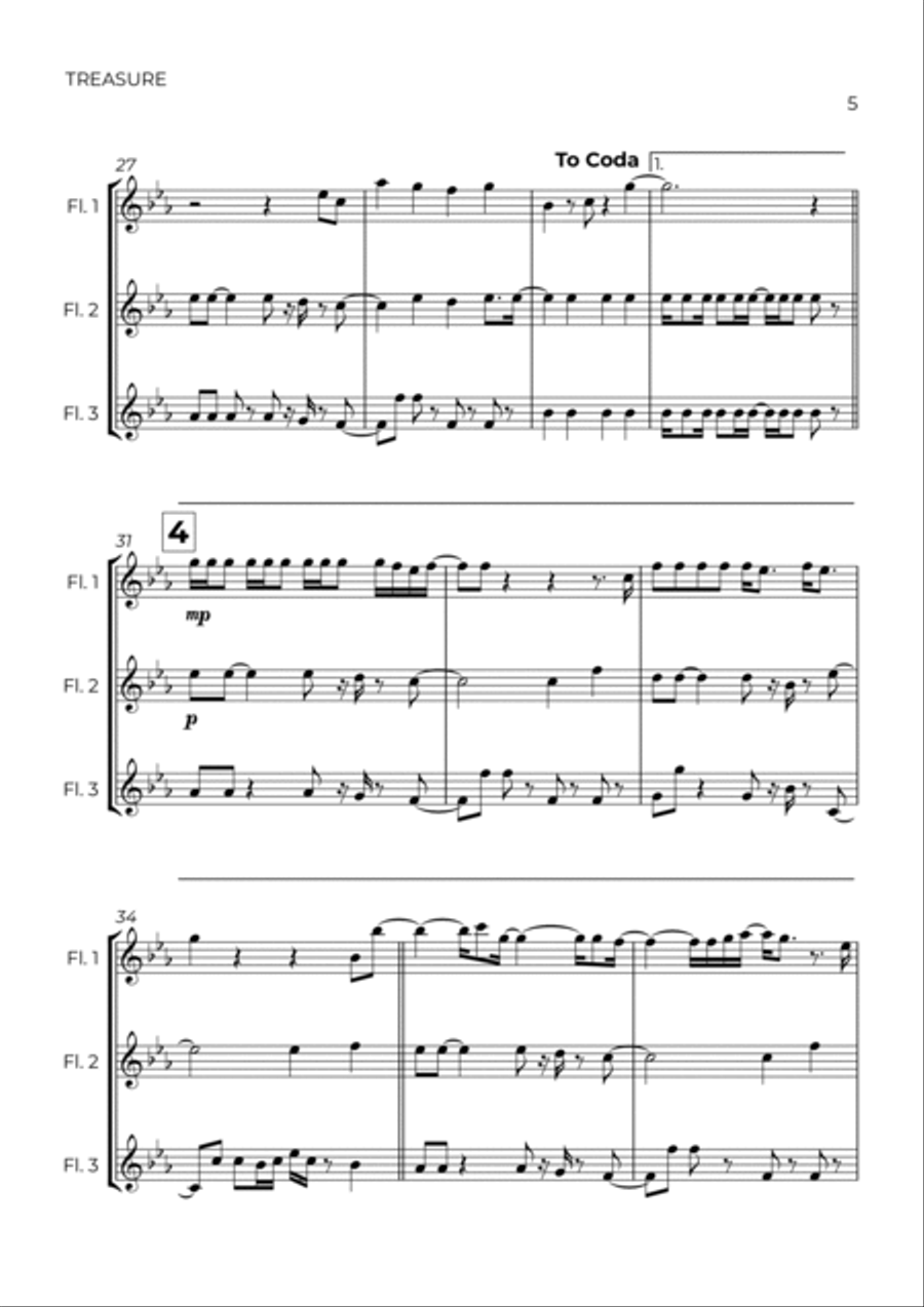 Treasure Flute Trio scores gallery preview page 5