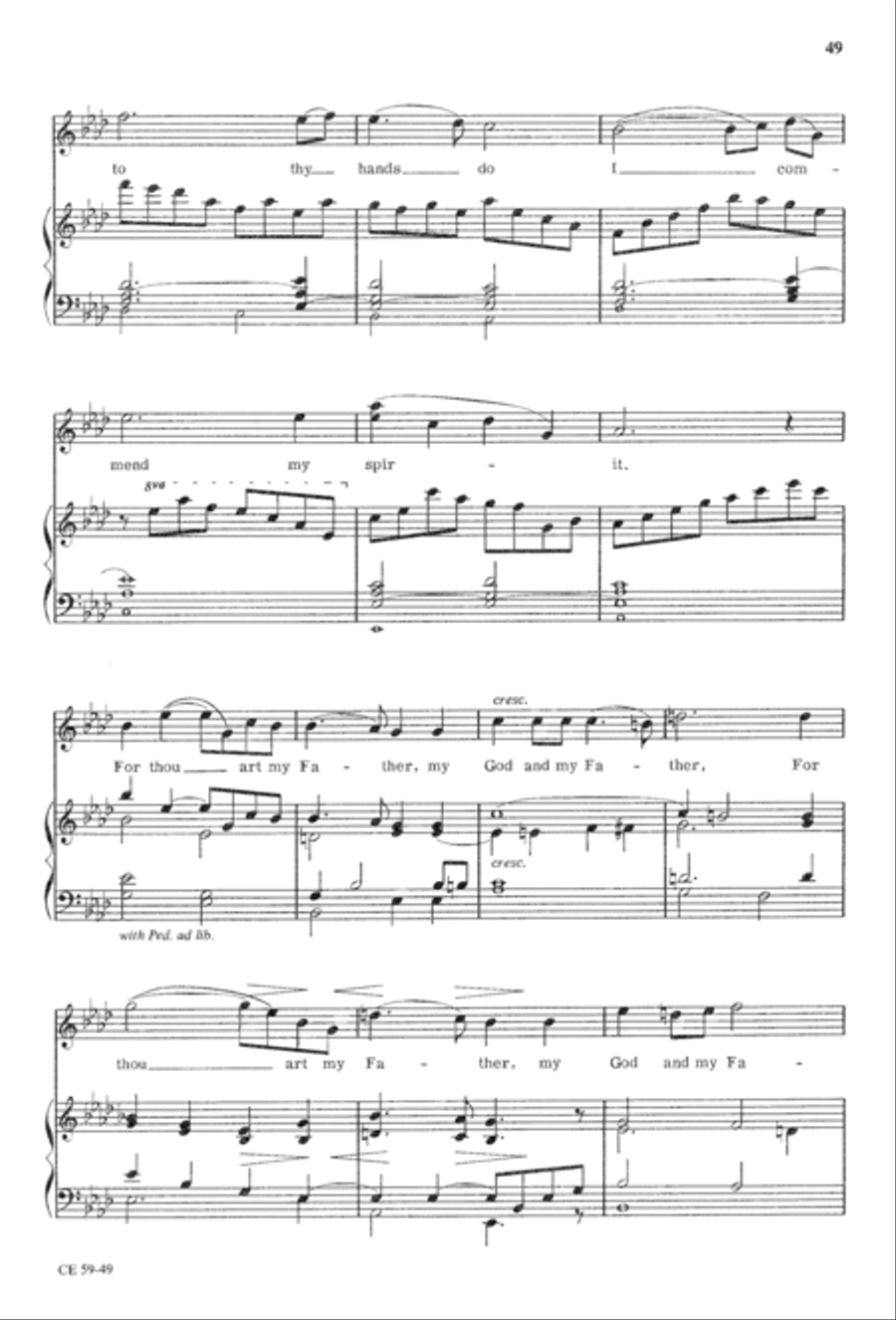 The Seven Last Words of Christ 4-Part scores gallery preview page 51