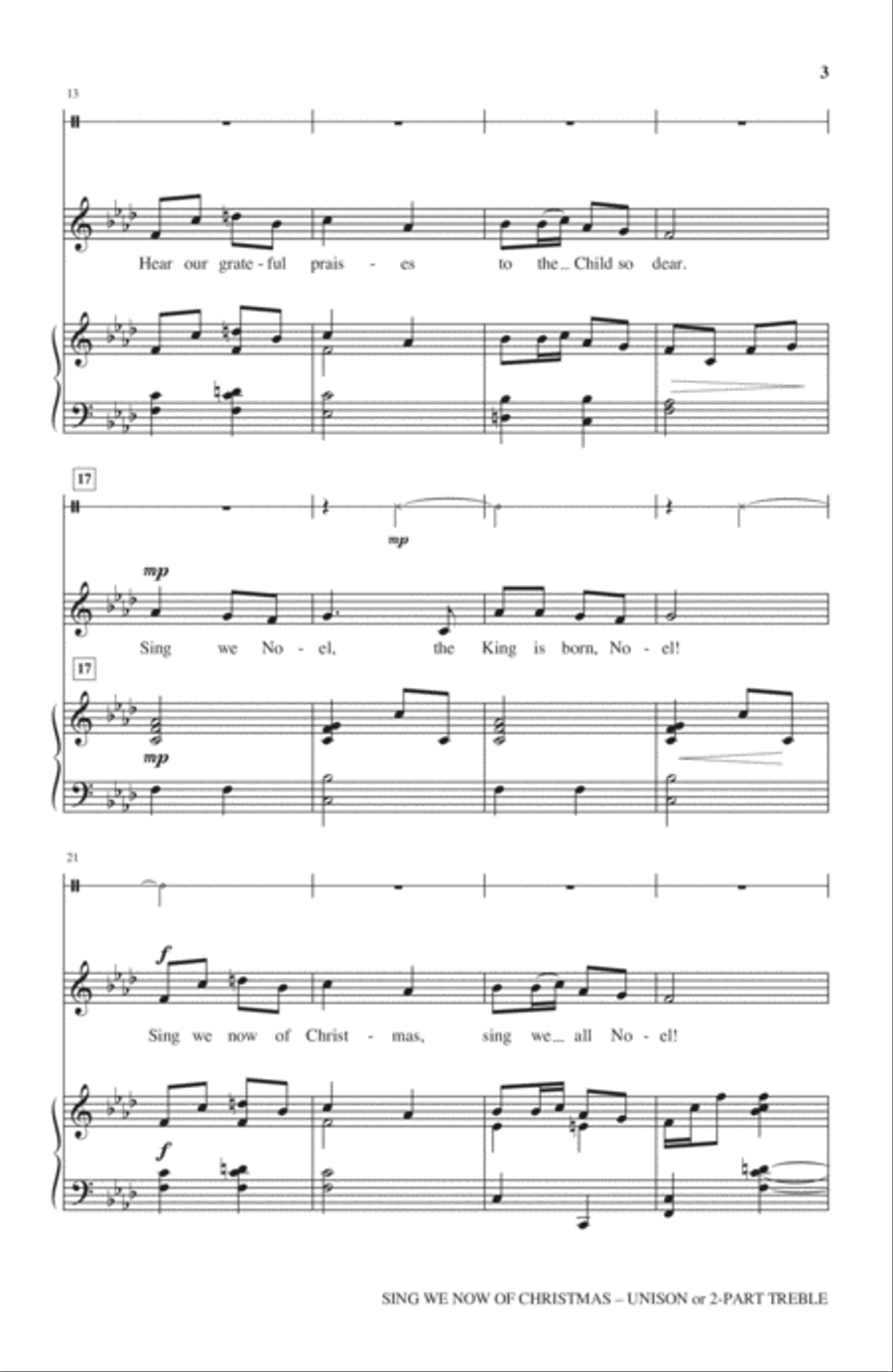 Sing We Now Of Christmas Sing We Now Of Christmas Children's Choir scores gallery preview page 2