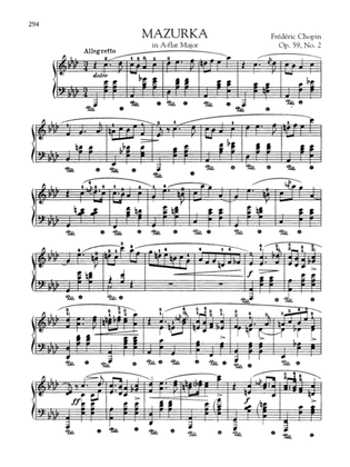 Book cover for Mazurka in A-flat Major, Op. 59, No. 2