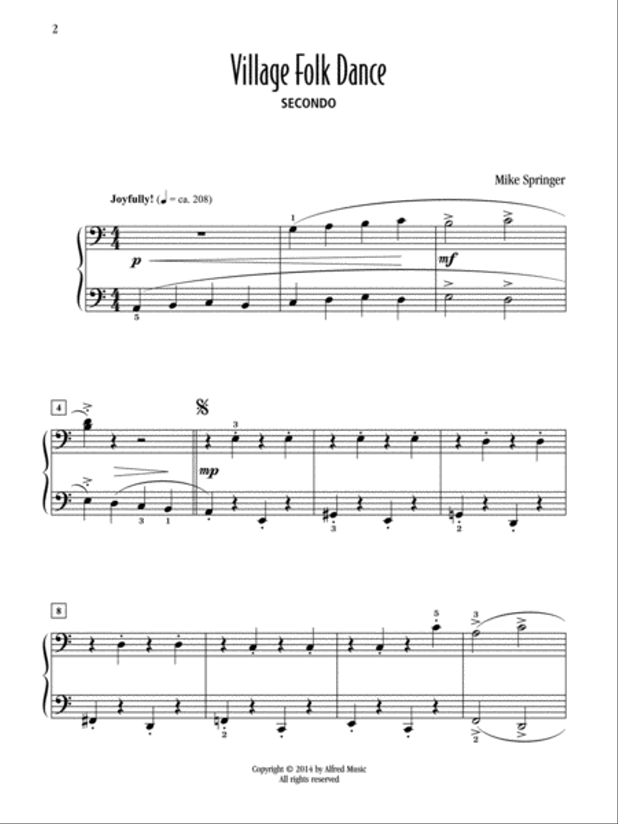 Village Folk Dance Village Folk Dance Small Ensemble scores gallery preview page 2