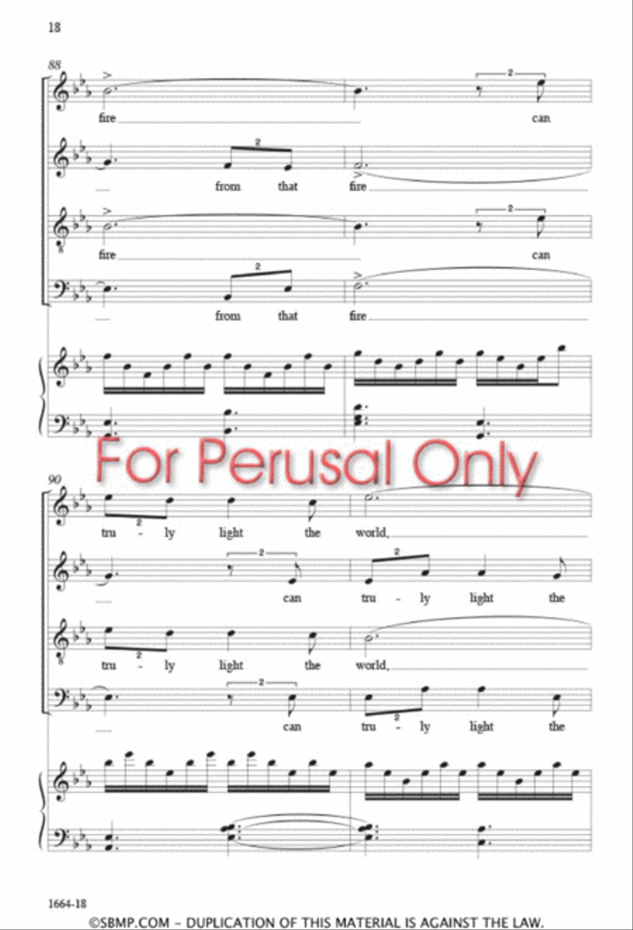 Light the World Light the World 4-Part scores gallery preview page 17