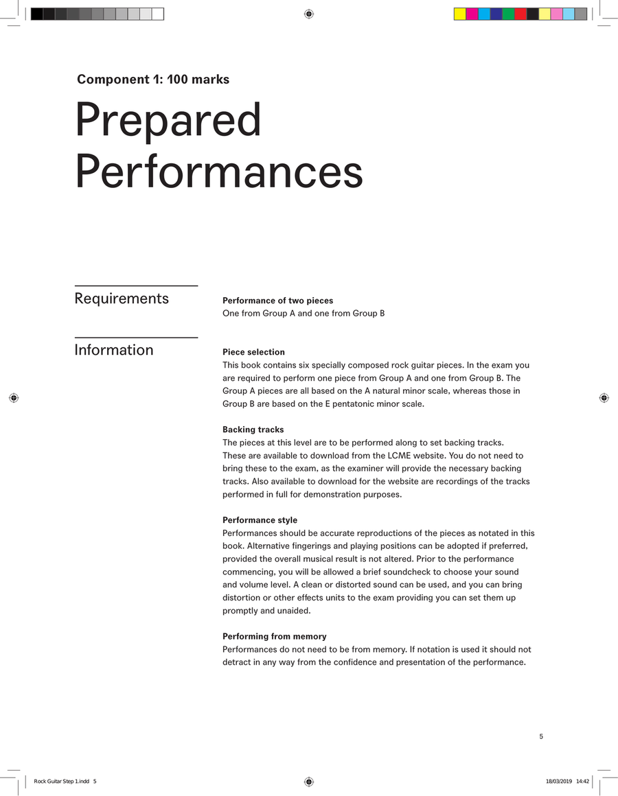 LCME Rock Guitar Handbook 2019 - Step 1 Electric Guitar scores gallery preview page 5