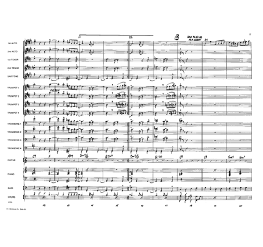 One For Woody Jazz Ensemble scores gallery preview page 16