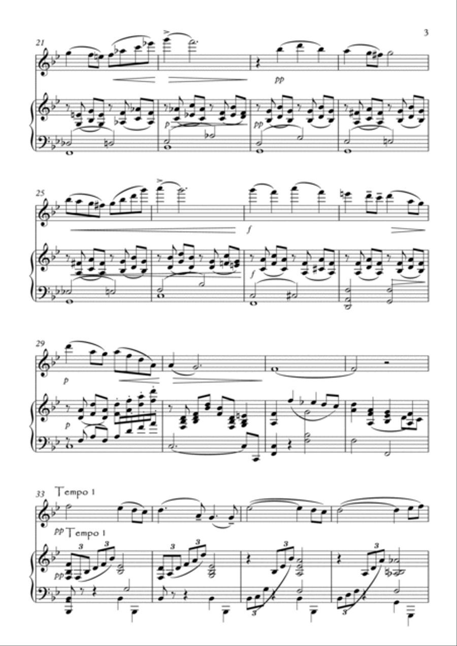 Four Short Pieces Four Short Pieces Flute Solo scores gallery preview page 3