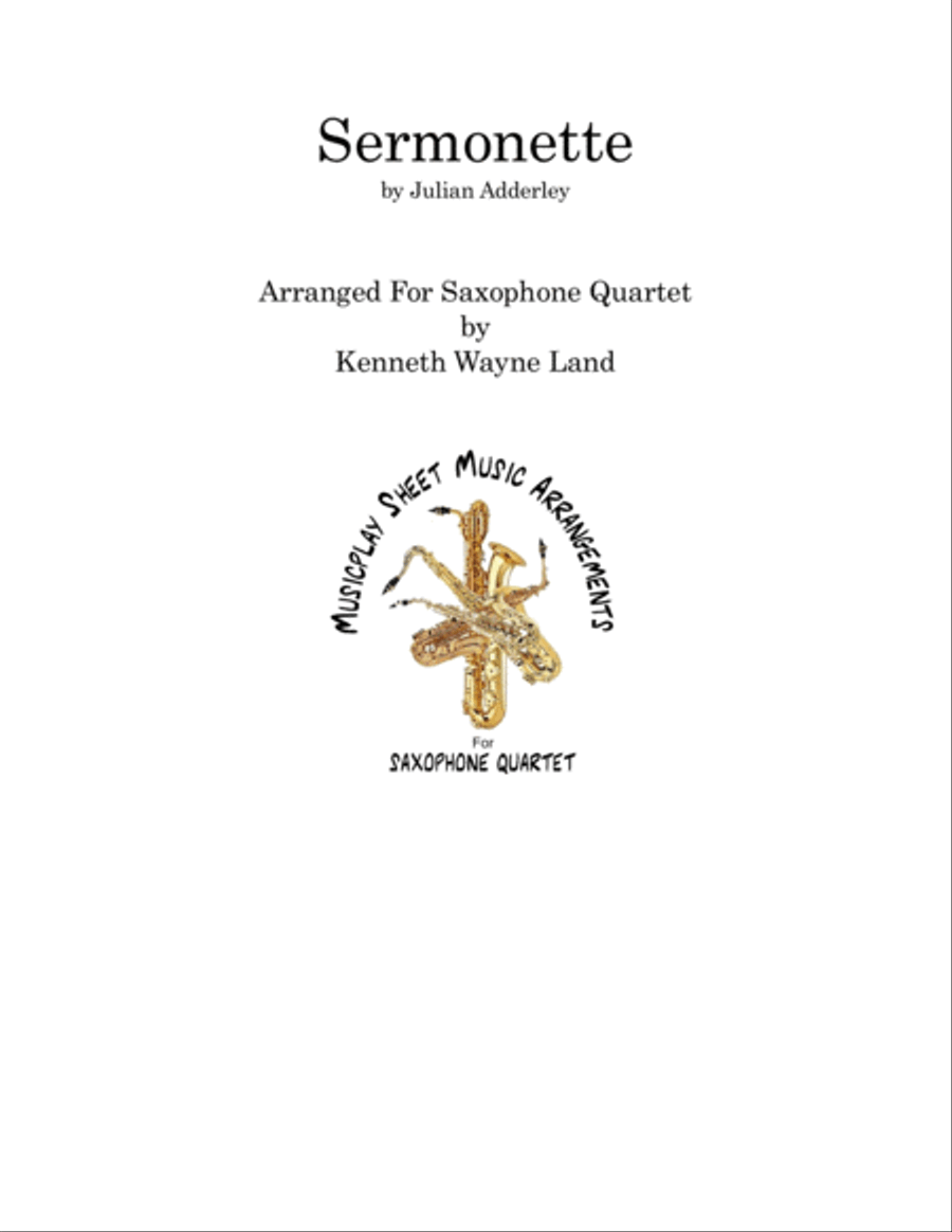 Sermonette Saxophone Quartet scores gallery preview page 1