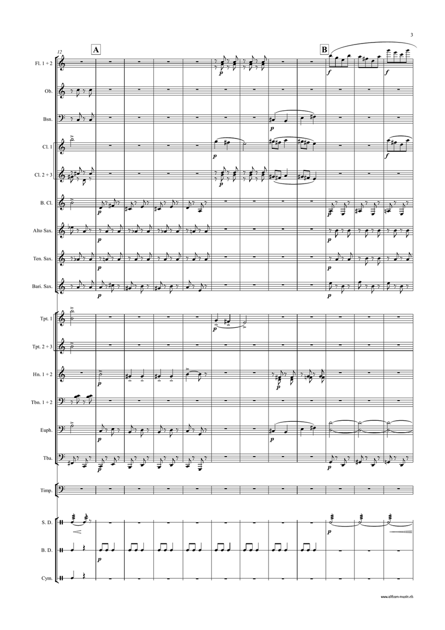 Five Grimaces Five Grimaces Concert Band scores gallery preview page 4