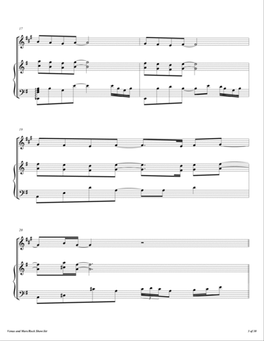 Venus And Mars/ Rock Show/ Jet Trumpet Solo scores gallery preview page 4