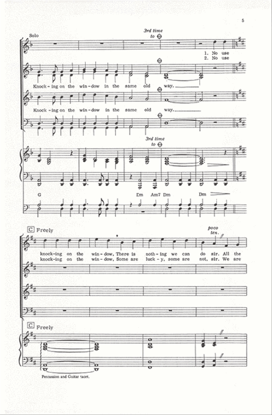 Standing in the Rain Standing in the Rain Divisi scores gallery preview page 4