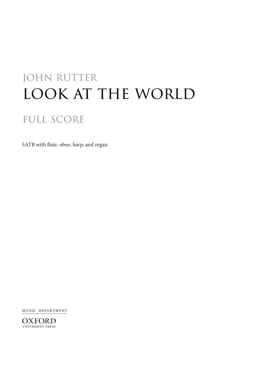 Look at the world Look at the world 4-Part scores gallery preview page 1