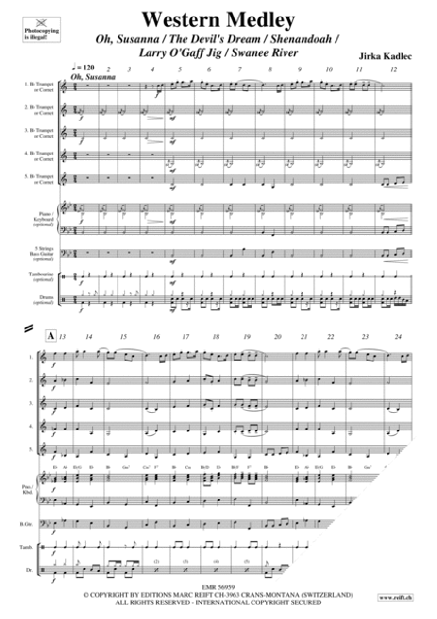 Western Medley Western Medley Cornet scores gallery preview page 3