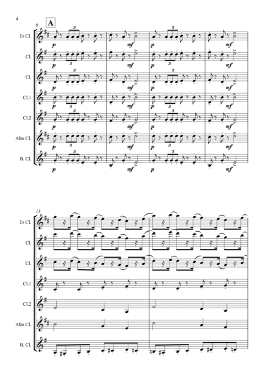 The Nutcracker - March Woodwind Ensemble scores gallery preview page 4