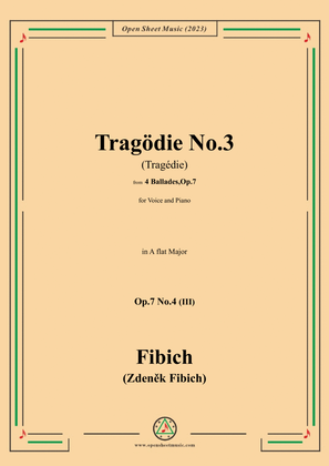 Fibich-Tragödie No.3,in A flat Major