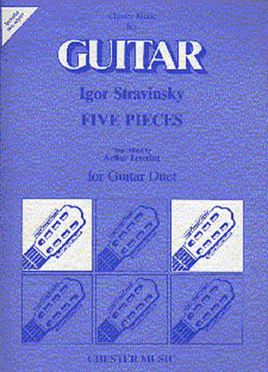 Book cover for Igor Stravinsky: Five Pieces For Guitar Duet