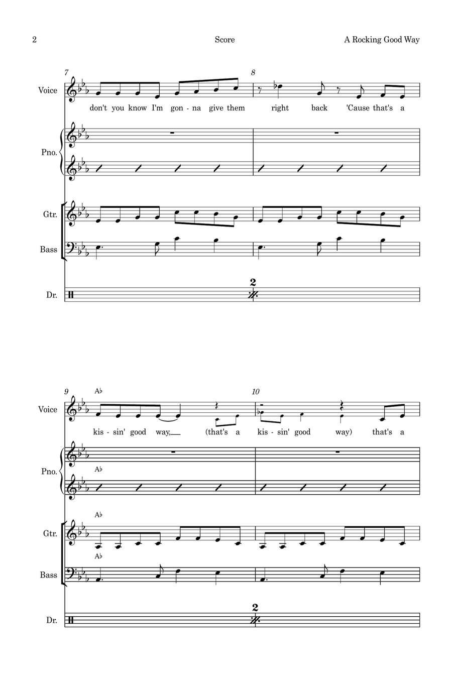 A Rockin' Good Way Small Ensemble scores gallery preview page 2