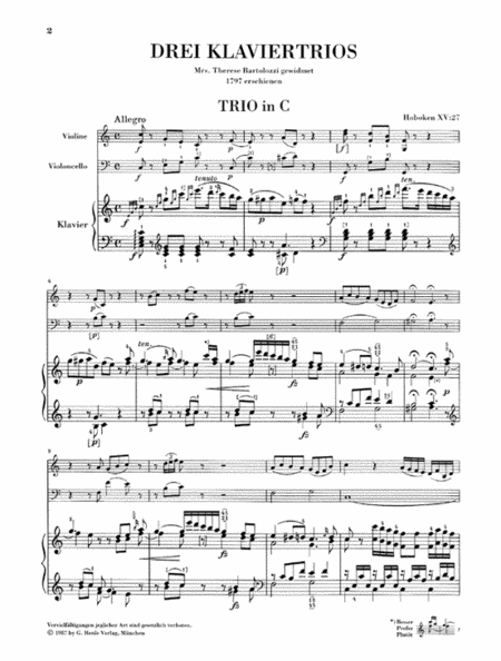 Piano Trios – Volume V