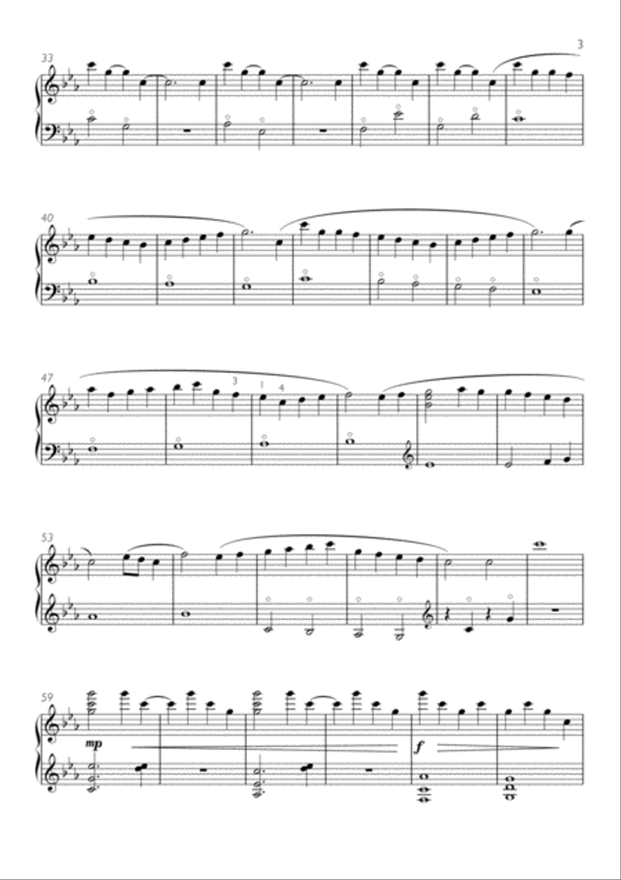 God Rest Ye Merry Gentlemen - pedal harp Pedal Harp scores gallery preview page 3