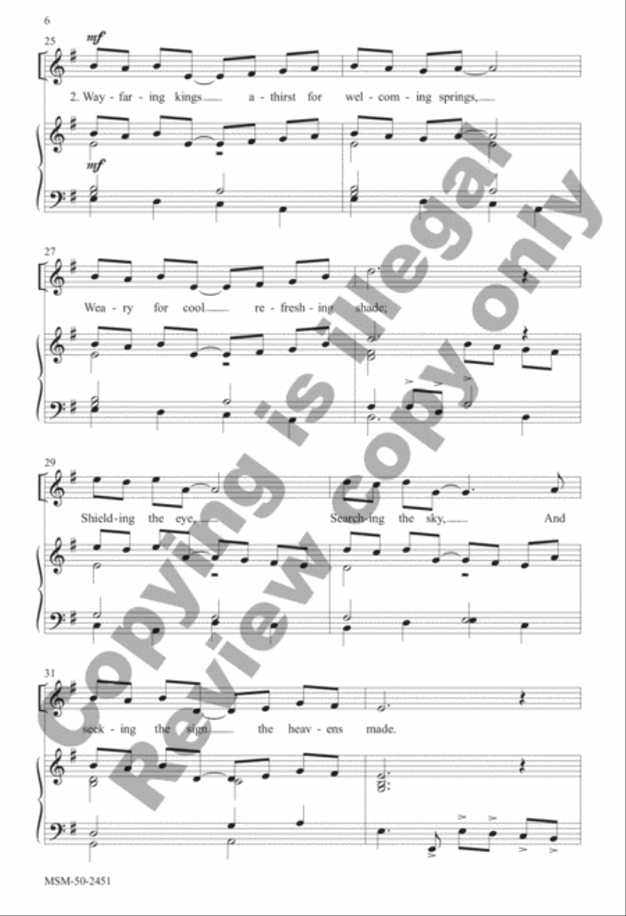 Wandering Kings Unison Choir scores gallery preview page 5