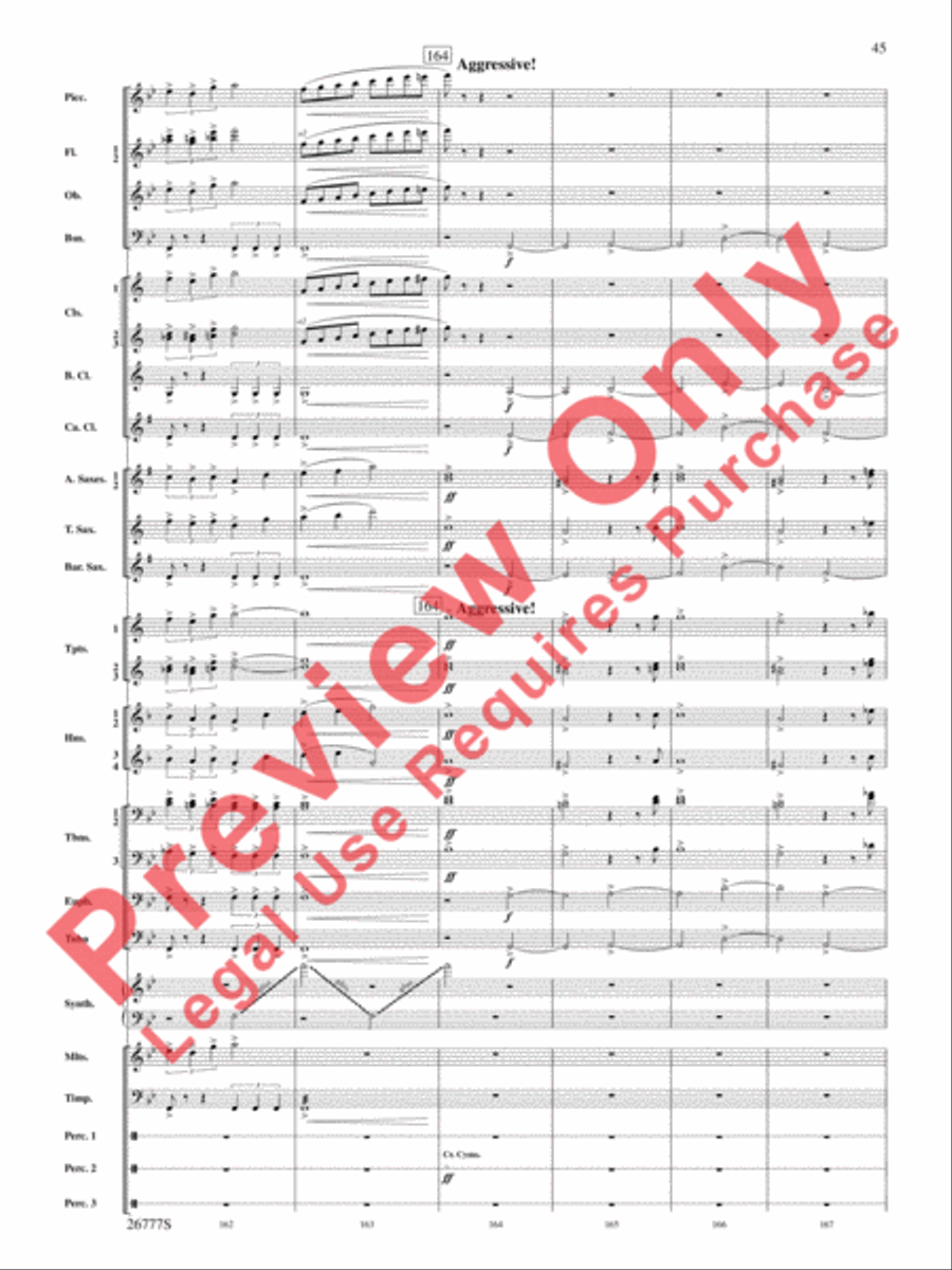 Soaring with John Williams Concert Band scores gallery preview page 46